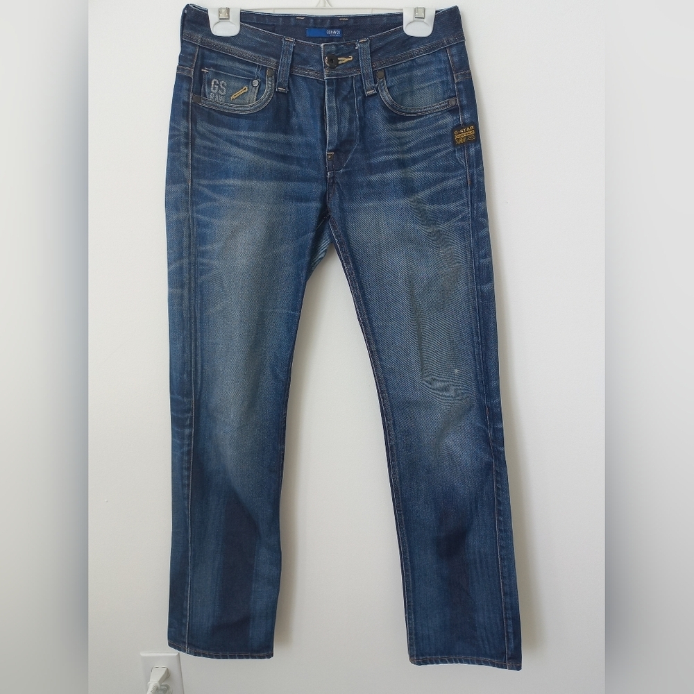 G-Star Men's Raw 01 Blue Jeans Size W 28-32 L US